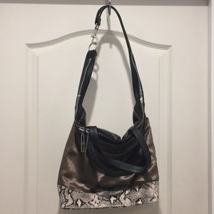 ”Kelsi Dagger purse Animal print trim